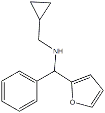 (cyclopropylmethyl)[furan-2-yl(phenyl)methyl]amine Structure