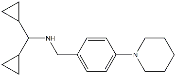 (dicyclopropylmethyl)({[4-(piperidin-1-yl)phenyl]methyl})amine