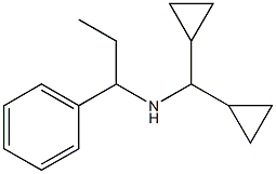 (dicyclopropylmethyl)(1-phenylpropyl)amine,,结构式