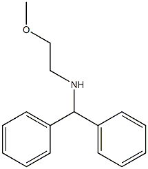 (diphenylmethyl)(2-methoxyethyl)amine 结构式