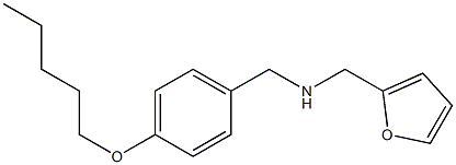 (furan-2-ylmethyl)({[4-(pentyloxy)phenyl]methyl})amine Struktur