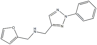 (furan-2-ylmethyl)[(2-phenyl-2H-1,2,3-triazol-4-yl)methyl]amine Structure