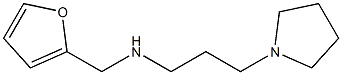 (furan-2-ylmethyl)[3-(pyrrolidin-1-yl)propyl]amine,,结构式