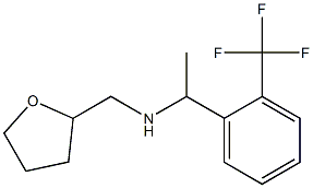 (oxolan-2-ylmethyl)({1-[2-(trifluoromethyl)phenyl]ethyl})amine Struktur