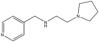 (pyridin-4-ylmethyl)[2-(pyrrolidin-1-yl)ethyl]amine 结构式