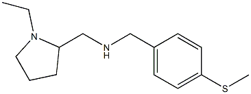 [(1-ethylpyrrolidin-2-yl)methyl]({[4-(methylsulfanyl)phenyl]methyl})amine Struktur