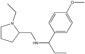 [(1-ethylpyrrolidin-2-yl)methyl][1-(4-methoxyphenyl)propyl]amine Struktur