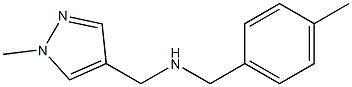 [(1-methyl-1H-pyrazol-4-yl)methyl][(4-methylphenyl)methyl]amine Struktur