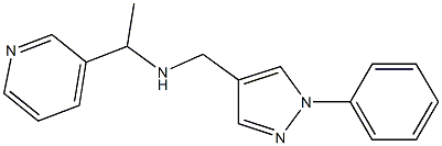[(1-phenyl-1H-pyrazol-4-yl)methyl][1-(pyridin-3-yl)ethyl]amine Struktur