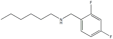 [(2,4-difluorophenyl)methyl](hexyl)amine Structure