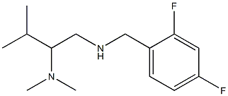 [(2,4-difluorophenyl)methyl][2-(dimethylamino)-3-methylbutyl]amine,,结构式