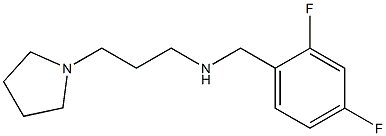 [(2,4-difluorophenyl)methyl][3-(pyrrolidin-1-yl)propyl]amine Structure