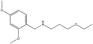 [(2,4-dimethoxyphenyl)methyl](3-ethoxypropyl)amine,,结构式