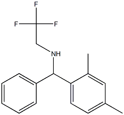 [(2,4-dimethylphenyl)(phenyl)methyl](2,2,2-trifluoroethyl)amine 化学構造式