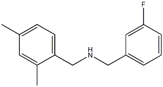 [(2,4-dimethylphenyl)methyl][(3-fluorophenyl)methyl]amine Structure