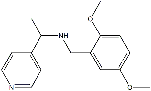 [(2,5-dimethoxyphenyl)methyl][1-(pyridin-4-yl)ethyl]amine,,结构式