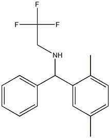 [(2,5-dimethylphenyl)(phenyl)methyl](2,2,2-trifluoroethyl)amine,,结构式
