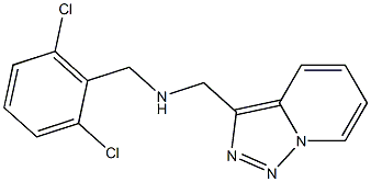 [(2,6-dichlorophenyl)methyl]({[1,2,4]triazolo[3,4-a]pyridin-3-ylmethyl})amine Struktur