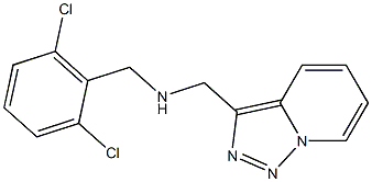 [(2,6-dichlorophenyl)methyl]({[1,2,4]triazolo[3,4-a]pyridin-3-ylmethyl})amine Structure