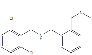 [(2,6-dichlorophenyl)methyl]({2-[(dimethylamino)methyl]phenyl}methyl)amine 化学構造式