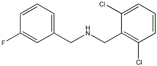 [(2,6-dichlorophenyl)methyl][(3-fluorophenyl)methyl]amine Structure