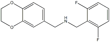 [(2,6-difluorophenyl)methyl](2,3-dihydro-1,4-benzodioxin-6-ylmethyl)amine,,结构式