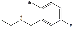 [(2-bromo-5-fluorophenyl)methyl](propan-2-yl)amine 化学構造式