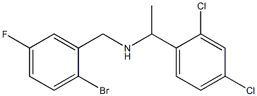 [(2-bromo-5-fluorophenyl)methyl][1-(2,4-dichlorophenyl)ethyl]amine 化学構造式