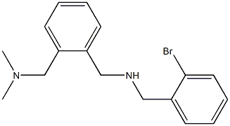 [(2-bromophenyl)methyl]({2-[(dimethylamino)methyl]phenyl}methyl)amine Structure