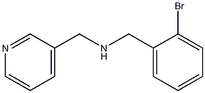 [(2-bromophenyl)methyl](pyridin-3-ylmethyl)amine Structure