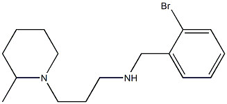 [(2-bromophenyl)methyl][3-(2-methylpiperidin-1-yl)propyl]amine,,结构式