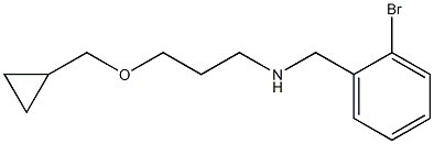 [(2-bromophenyl)methyl][3-(cyclopropylmethoxy)propyl]amine Structure