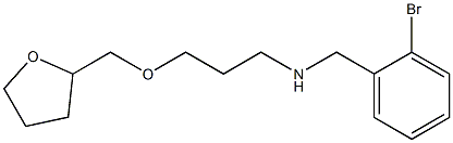 [(2-bromophenyl)methyl][3-(oxolan-2-ylmethoxy)propyl]amine,,结构式