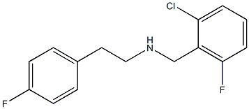 [(2-chloro-6-fluorophenyl)methyl][2-(4-fluorophenyl)ethyl]amine Structure