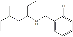 [(2-chlorophenyl)methyl](5-methylheptan-3-yl)amine,,结构式