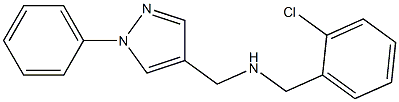 [(2-chlorophenyl)methyl][(1-phenyl-1H-pyrazol-4-yl)methyl]amine Structure