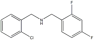 [(2-chlorophenyl)methyl][(2,4-difluorophenyl)methyl]amine Structure