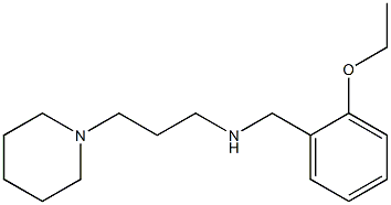 [(2-ethoxyphenyl)methyl][3-(piperidin-1-yl)propyl]amine,,结构式