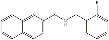 [(2-fluorophenyl)methyl](naphthalen-2-ylmethyl)amine 结构式