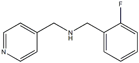 [(2-fluorophenyl)methyl](pyridin-4-ylmethyl)amine Struktur