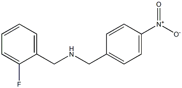 [(2-fluorophenyl)methyl][(4-nitrophenyl)methyl]amine 结构式