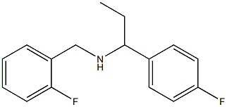 [(2-fluorophenyl)methyl][1-(4-fluorophenyl)propyl]amine,,结构式