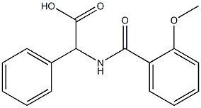 [(2-methoxybenzoyl)amino](phenyl)acetic acid,,结构式