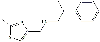 [(2-methyl-1,3-thiazol-4-yl)methyl](2-phenylpropyl)amine Structure