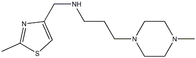 [(2-methyl-1,3-thiazol-4-yl)methyl][3-(4-methylpiperazin-1-yl)propyl]amine Struktur