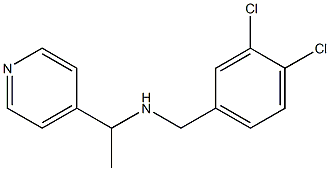 [(3,4-dichlorophenyl)methyl][1-(pyridin-4-yl)ethyl]amine Structure