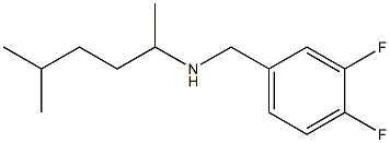 [(3,4-difluorophenyl)methyl](5-methylhexan-2-yl)amine,,结构式