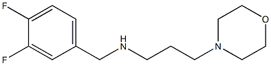 [(3,4-difluorophenyl)methyl][3-(morpholin-4-yl)propyl]amine,,结构式