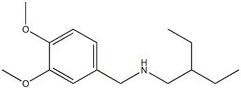 [(3,4-dimethoxyphenyl)methyl](2-ethylbutyl)amine 化学構造式
