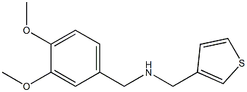 [(3,4-dimethoxyphenyl)methyl](thiophen-3-ylmethyl)amine,,结构式